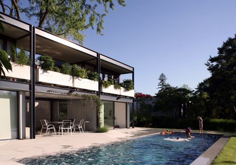 Extension de villa Bersch à Bernex avec piscine
