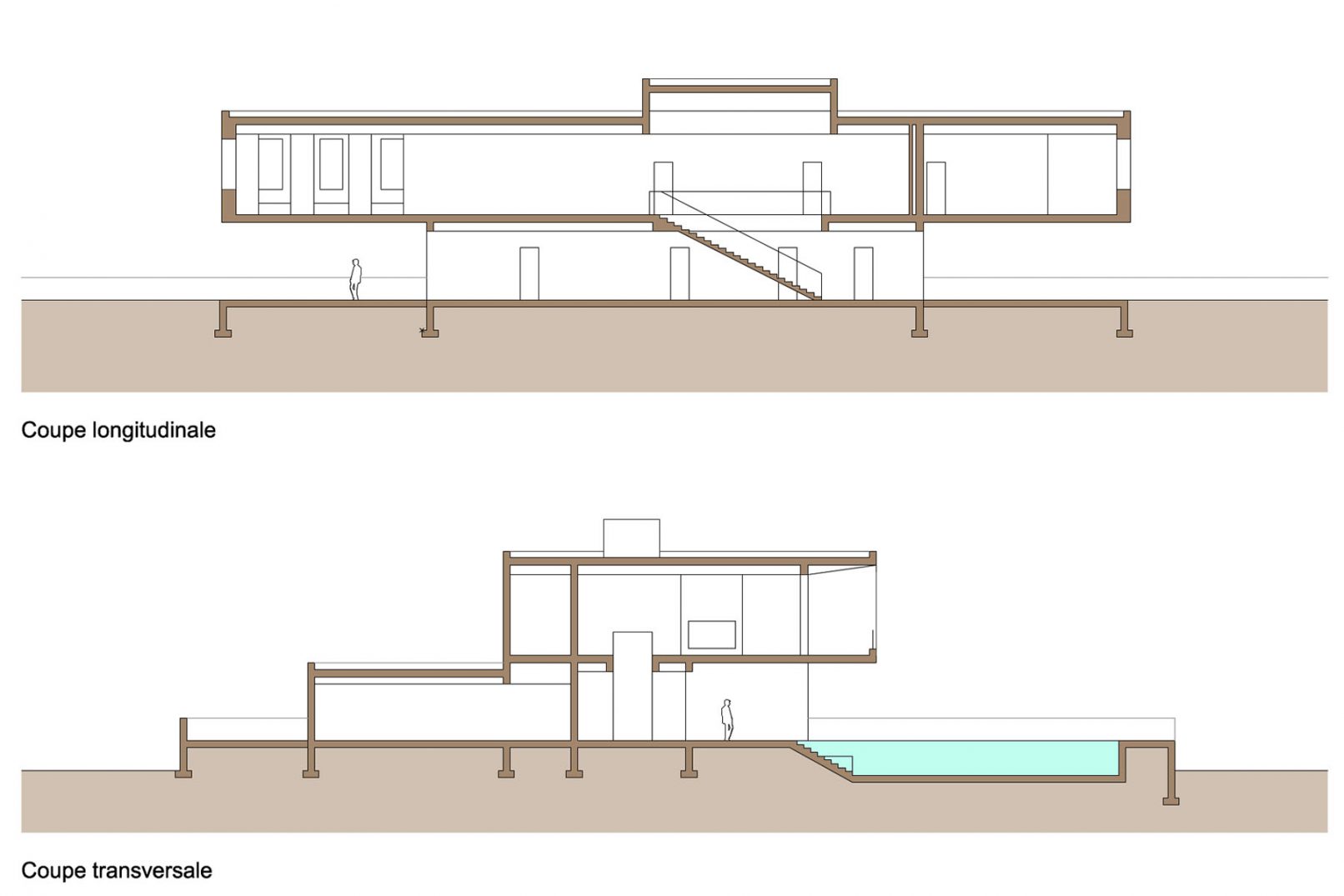 Une villa loft sur deux niveaux dont le premier étage est conçu comme un loft. Sur la route de l'Ourika 20 par l'atelier Siebold architecte à Genève, conception par Boris Siebold