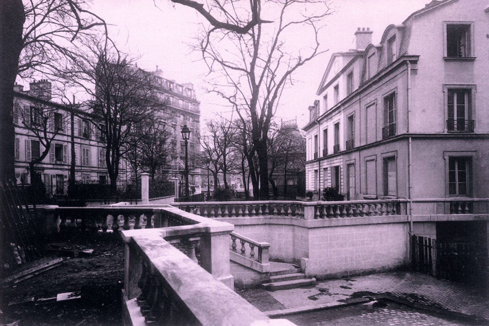 Château des brouillards et allée des brouillards ouverte par la Ville de Paris sur des terrains acquis de M. de la Nézière en 1929